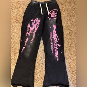 Black and Pink Women's hellstar sweats size M